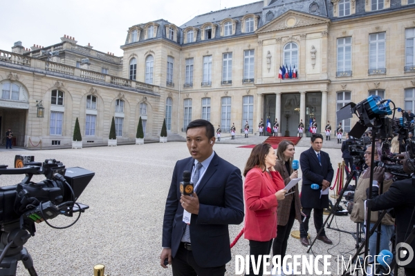 Illustration au Palais de l Elysée.