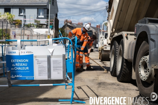 Chantier d extension du réseau de chaleur