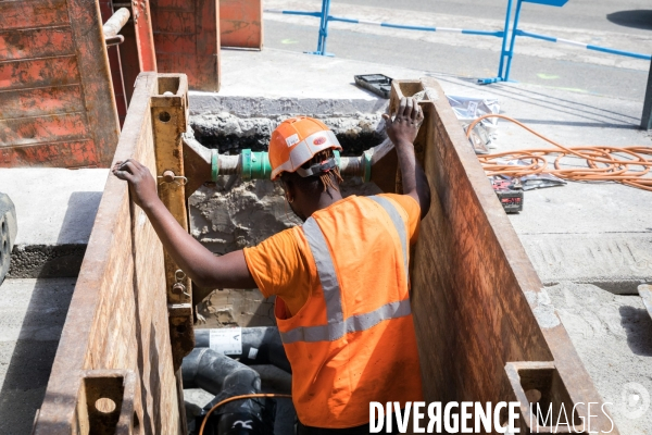 Chantier d extension du réseau de chaleur