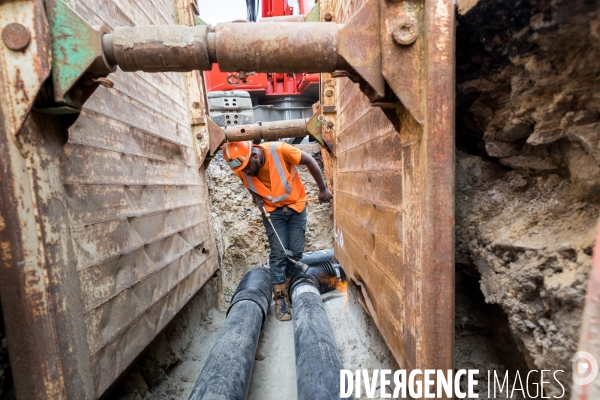 Chantier d extension du réseau de chaleur