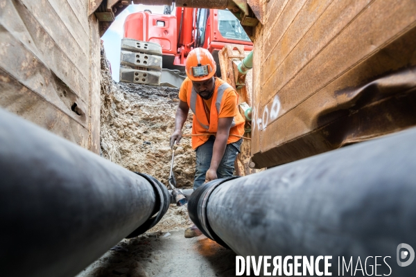 Chantier d extension du réseau de chaleur