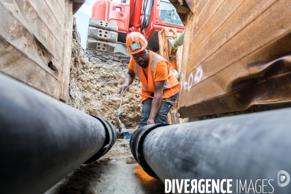 Chantier d extension du réseau de chaleur