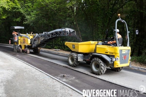 Chantier de rénovation d une piste cyclable