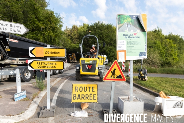 Chantier de rénovation d une piste cyclable