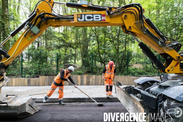 Chantier de rénovation d une piste cyclable