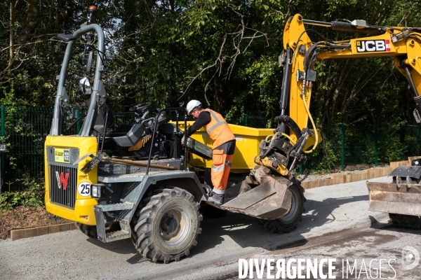 Chantier de rénovation d une piste cyclable