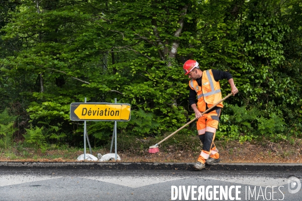 Chantier de rénovation d une piste cyclable