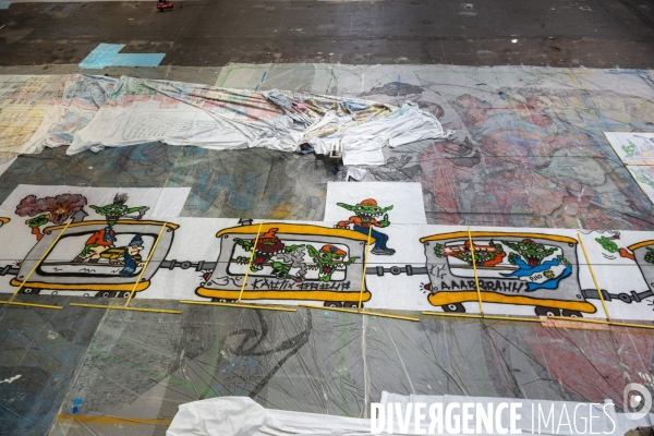 Des tifos pour les 35 ans des South Winners de Marseille