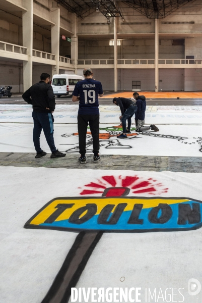 Des tifos pour les 35 ans des South Winners de Marseille