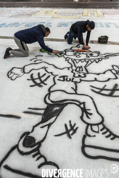 Des tifos pour les 35 ans des South Winners de Marseille