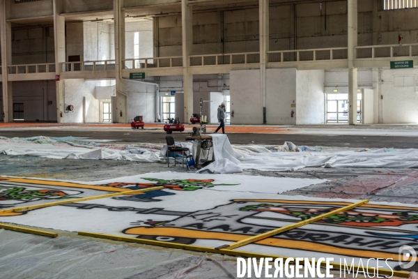 Des tifos pour les 35 ans des South Winners de Marseille