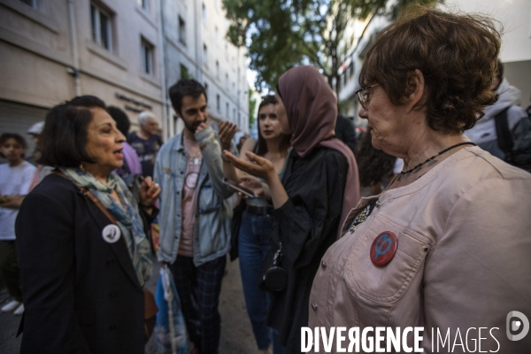 Apéro d annonces avec Jean-Luc Mélenchon à Marseille.