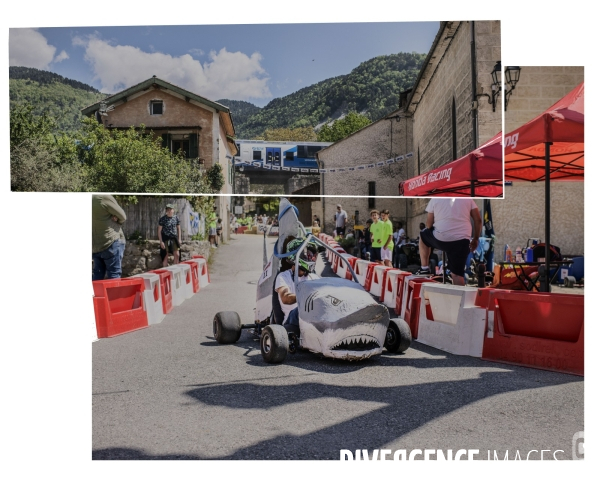 Le long de la Transbassealpine Digne Nice ( les caisses à savons )