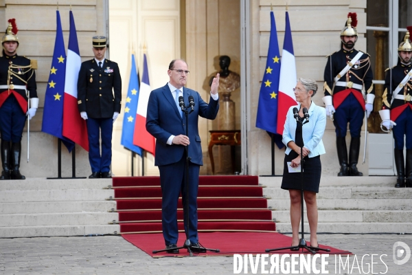 Passation entre jean Castex et Elisabeth Borne