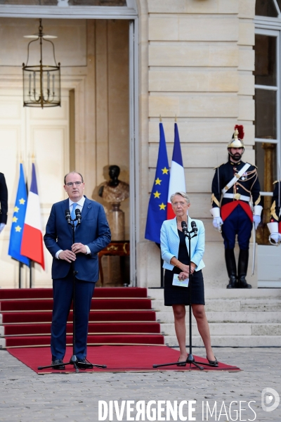 Passation entre jean Castex et Elisabeth Borne