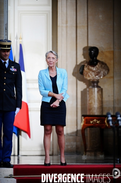 Passation entre jean Castex et Elisabeth Borne