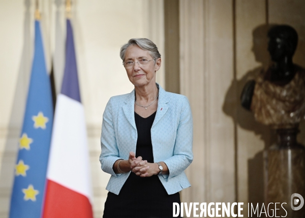 Passation entre jean Castex et Elisabeth Borne