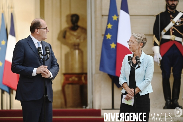 Passation entre jean Castex et Elisabeth Borne