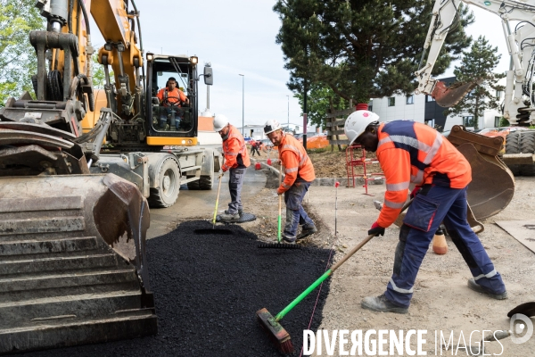 Réfection de voirie à Carquefou