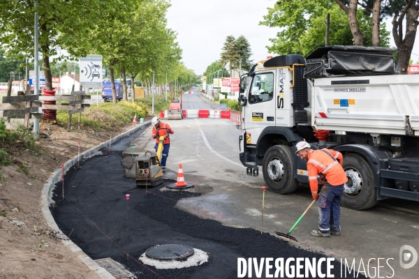 Réfection de voirie à Carquefou