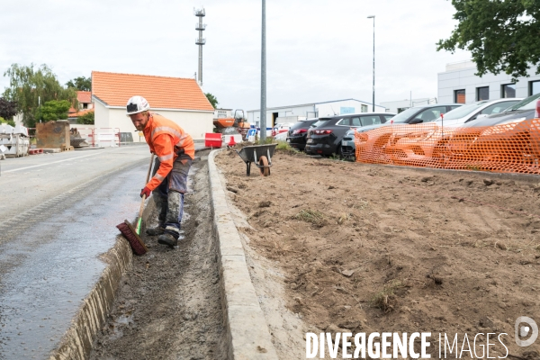 Réfection de voirie à Carquefou