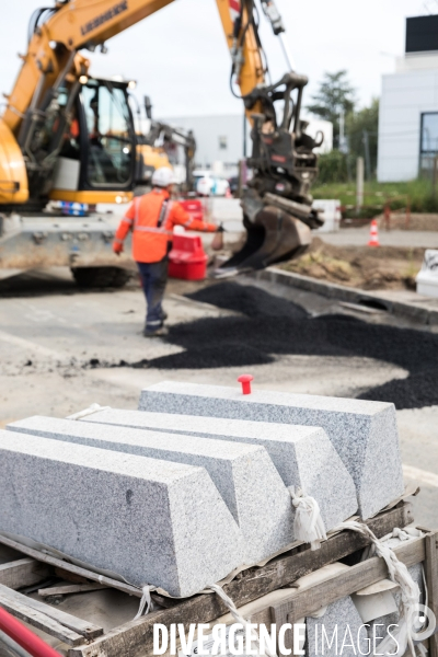 Réfection de voirie à Carquefou