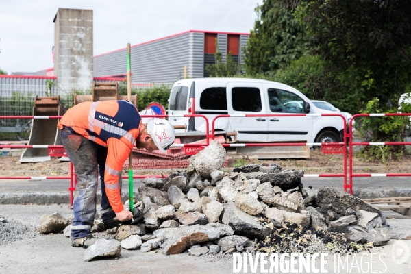 Réfection de voirie à Carquefou