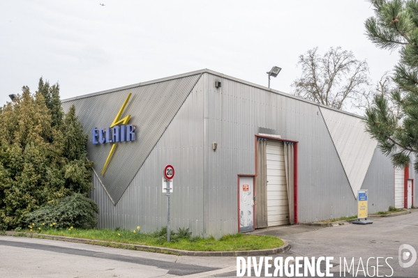 Dans les studios Eclair désaffectés, à Epinay-sur-Seine, en Seine-saint-Denis