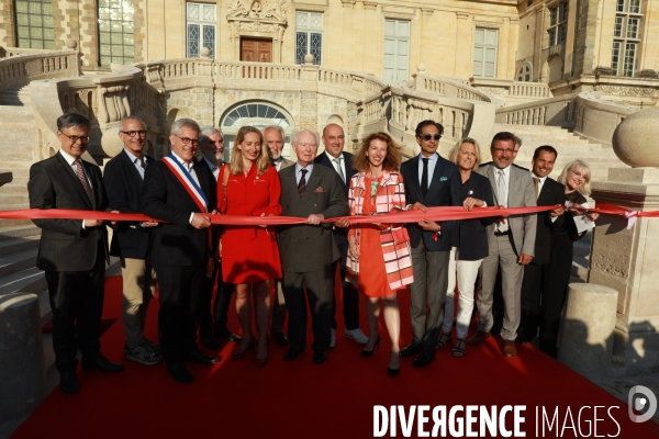 Chateau de Fontainebleau, inauguration de l escalier en fer à cheval