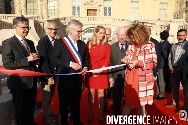 Chateau de Fontainebleau, inauguration de l escalier en fer à cheval