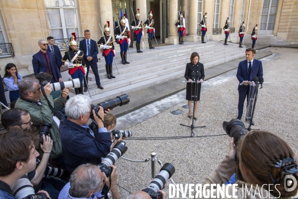 Emmanuel Macron reçoit Maia SANDU, Présidente de Moldavie.