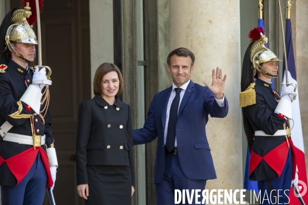 Emmanuel Macron reçoit Maia SANDU, Présidente de Moldavie.