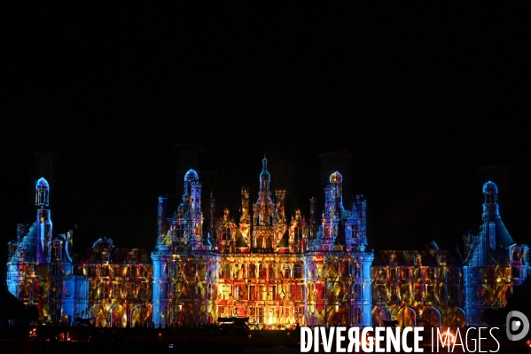 Les Nuits de Chambord; Spectacle de son et lumière qui mêle projections d images, lumière, pyrotechnie, prestations de comédiens, d artistes de feu et de cavaliers,