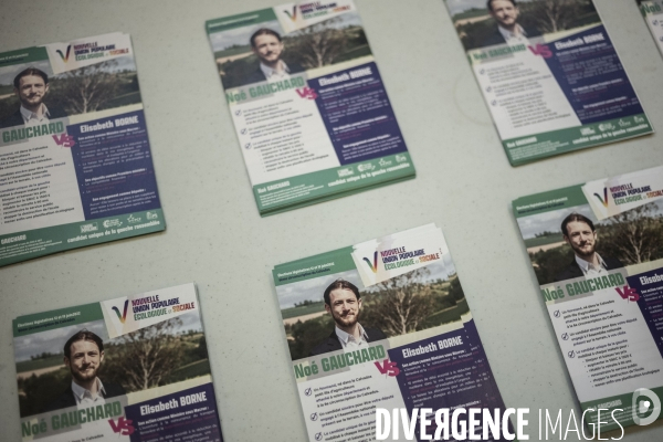 Legislatives : N.Gauchard, candidat Nupes, face à E.Borne