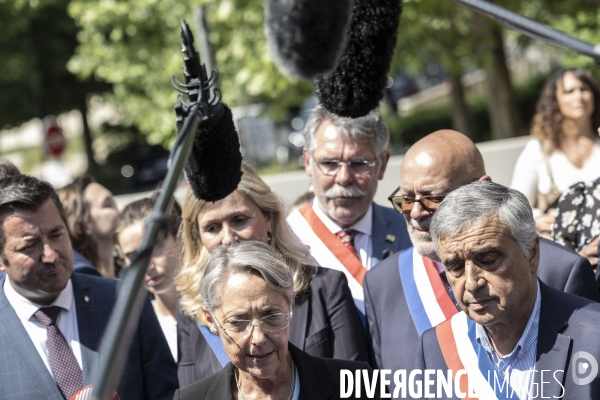 Elisabeth Borne, première ministre aux Mureaux.