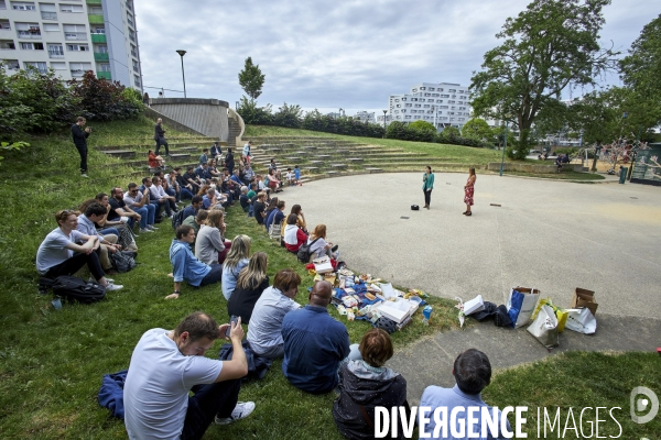 Legislatives : lancement de campagne Olivia Polski circo Paris 11