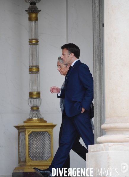 Elisabeth Borne avec Emmanuel Macron