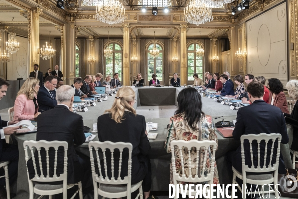 Premier conseil des ministres du gouvernement d Elisabeth Borne