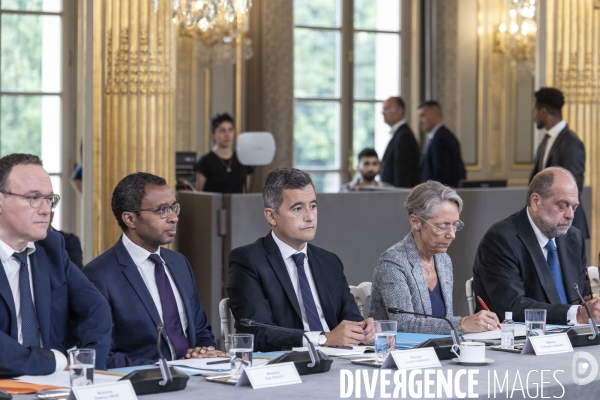 Premier conseil des ministres du gouvernement d Elisabeth Borne