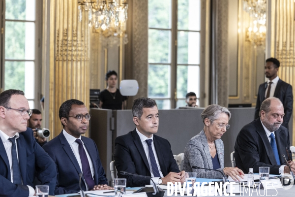 Premier conseil des ministres du gouvernement d Elisabeth Borne