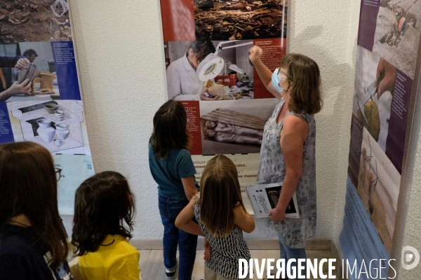 Exposition et atelier éducatif pour enfants durant le festival  Sciences infuses   Archéologie, un passé retrouvé   à la bibliothèque François Mitterand du Pré-Saint-Gervais