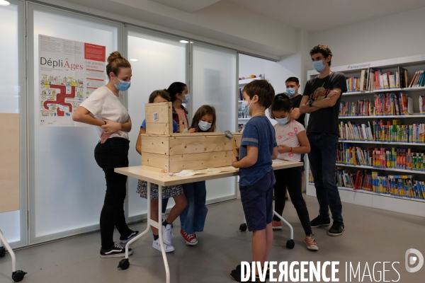 Exposition et atelier éducatif pour enfants durant le festival  Sciences infuses   Archéologie, un passé retrouvé   à la bibliothèque François Mitterand du Pré-Saint-Gervais