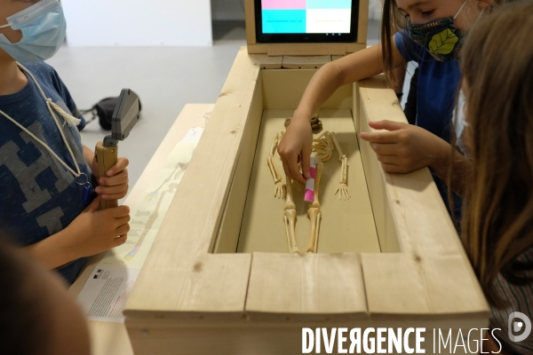 Exposition et atelier éducatif pour enfants durant le festival  Sciences infuses   Archéologie, un passé retrouvé   à la bibliothèque François Mitterand du Pré-Saint-Gervais