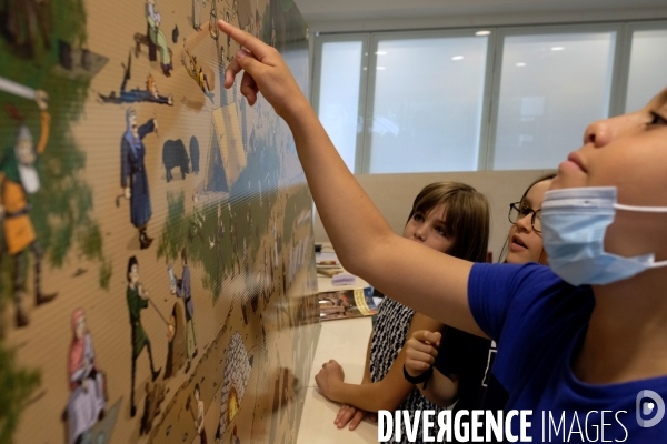 Exposition et atelier éducatif pour enfants durant le festival  Sciences infuses   Archéologie, un passé retrouvé   à la bibliothèque François Mitterand du Pré-Saint-Gervais