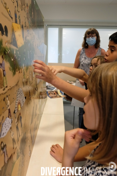 Exposition et atelier éducatif pour enfants durant le festival  Sciences infuses   Archéologie, un passé retrouvé   à la bibliothèque François Mitterand du Pré-Saint-Gervais