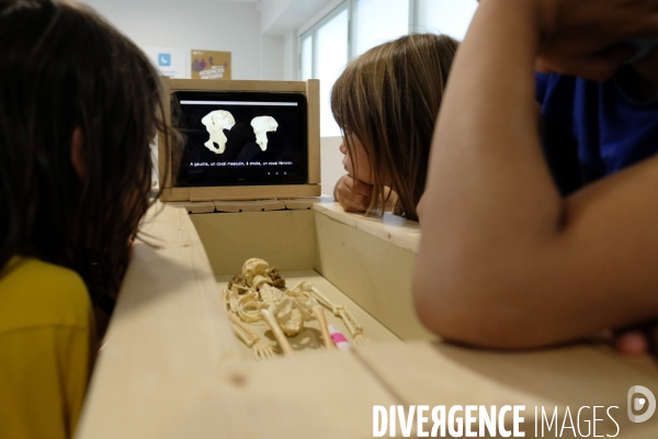 Exposition et atelier éducatif pour enfants durant le festival  Sciences infuses   Archéologie, un passé retrouvé   à la bibliothèque François Mitterand du Pré-Saint-Gervais