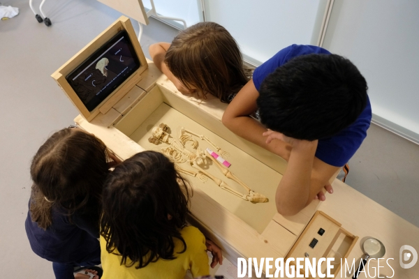 Exposition et atelier éducatif pour enfants durant le festival  Sciences infuses   Archéologie, un passé retrouvé   à la bibliothèque François Mitterand du Pré-Saint-Gervais