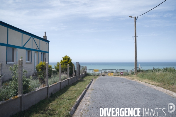 Erosion des falaises du littoral normand