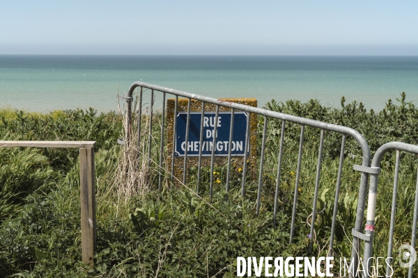 Erosion des falaises du littoral normand