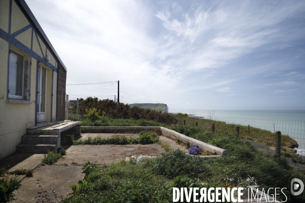 Erosion des falaises du littoral normand